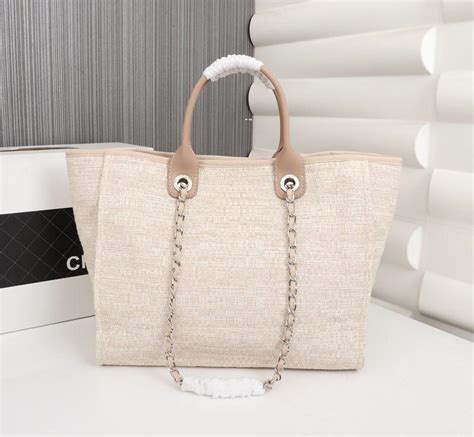 fake chanel beach tote|More.